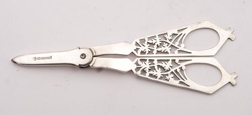 Fabulous Cased Victorian Grape Scissors Circa 1890