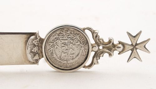 Unusual Maltese Silver Paper Knife Circa 1900