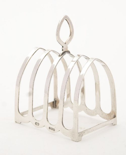 Nice Art Deco Silver Toast Rack Birmingham 1935