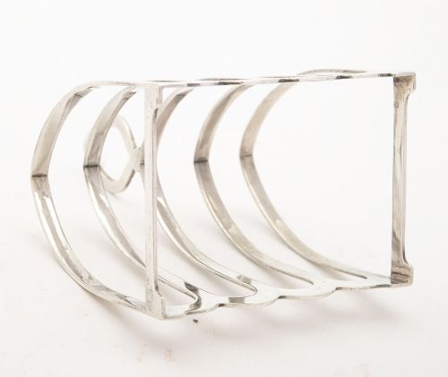 Nice Art Deco Silver Toast Rack Birmingham 1935