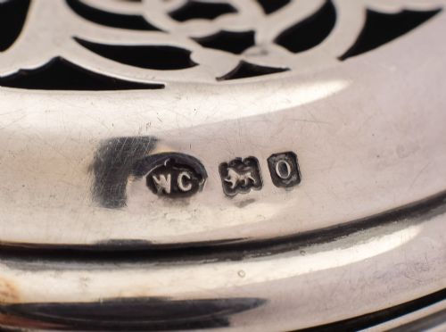 Unusual Edwardian Silver Incense Holder London 1909