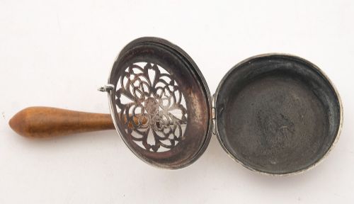 Unusual Edwardian Silver Incense Holder London 1909