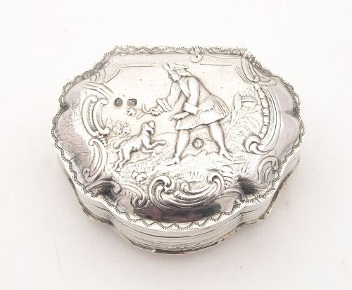 Lovely French Silver Pill Box Circa 1910