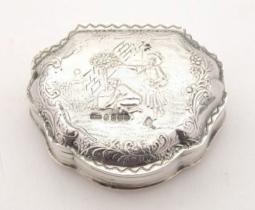 Lovely French Silver Pill Box Circa 1910