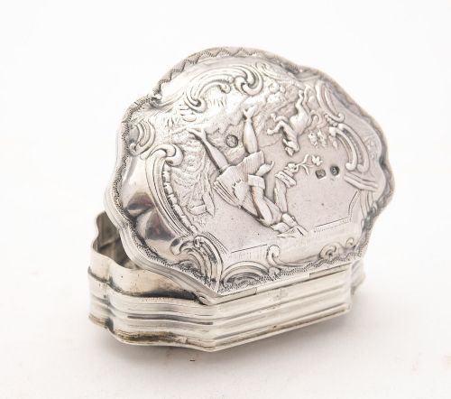 Lovely French Silver Pill Box Circa 1910