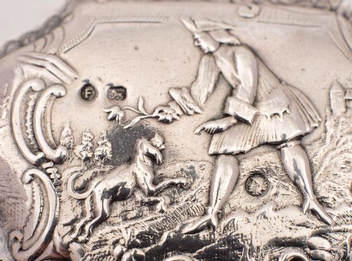 Lovely French Silver Pill Box Circa 1910