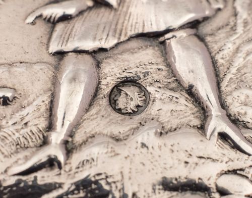 Lovely French Silver Pill Box Circa 1910