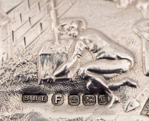 Lovely French Silver Pill Box Circa 1910