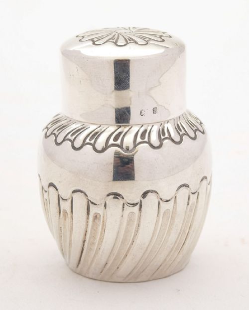 Lovely Edwardian Silver Tea Caddy - Birmingham 1900