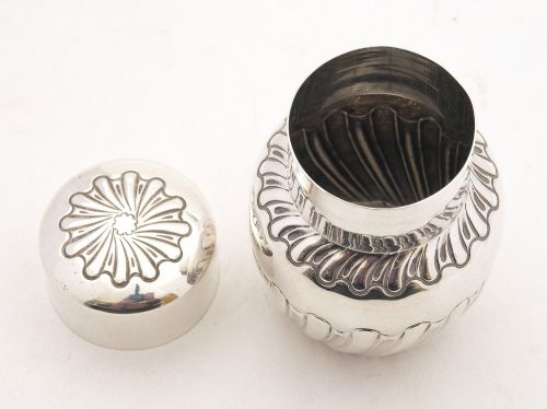 Lovely Edwardian Silver Tea Caddy - Birmingham 1900