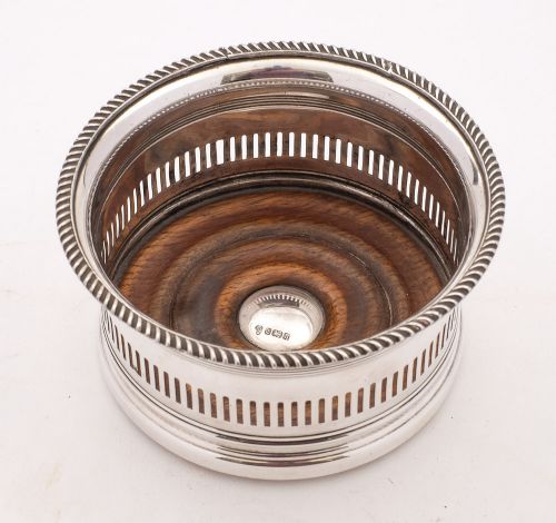 Nice Edwardian Silver Plated Coaster 1901