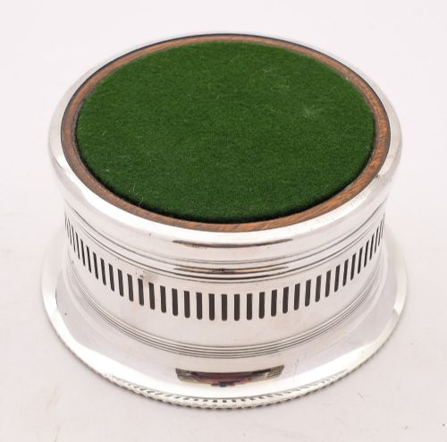 Nice Edwardian Silver Plated Coaster 1901