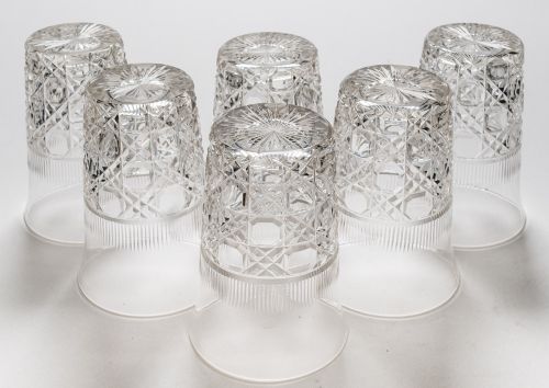 Lovely Set of 6 Edwardian Cut Glass Tumblers Circa 1905