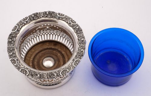 Gorgeous Edwardian Silver Plated Coaster Circa 1905