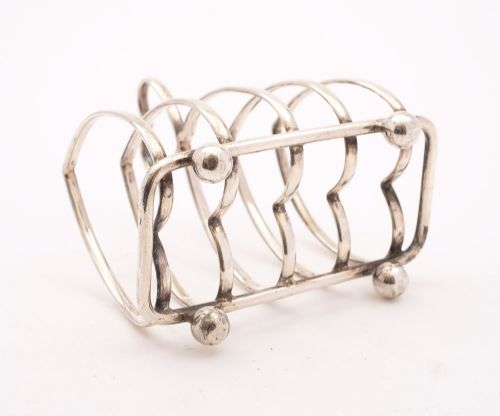 Nice English Silver Toast Rack - Birmingham 1931