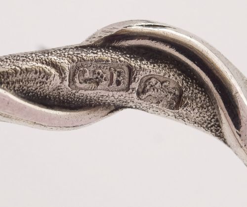 Lovely Pair Victorian Silver Grape Scissors - Birmingham 1856