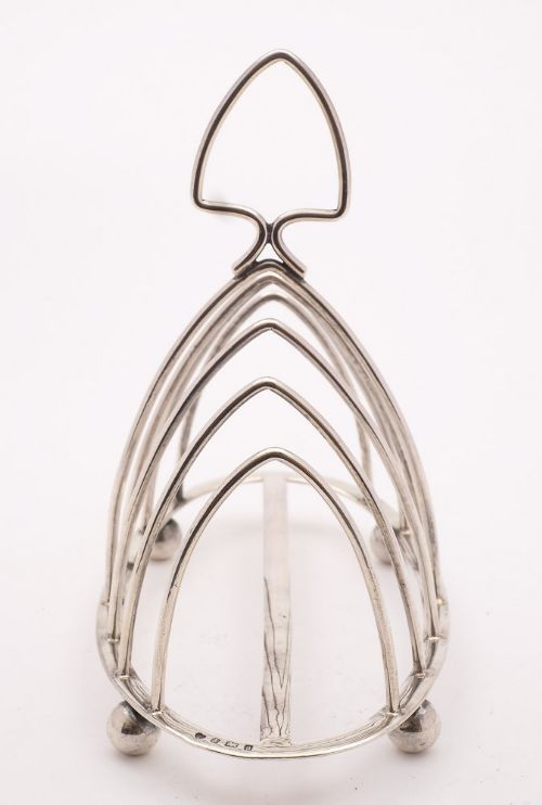 Lovely Edwardian Silver Toast Rack - Birmingham 1901