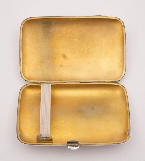 Nice Edwardian Silver Cigar Case - Birmingham 1906