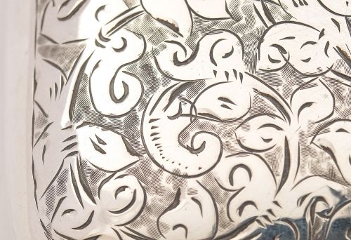 Nice Edwardian Silver Cigar Case - Birmingham 1906