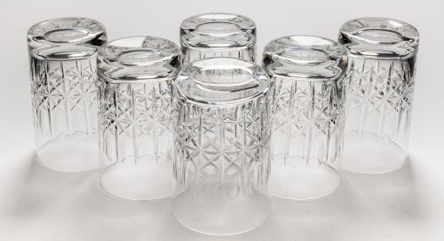 Nice set of 6 Cut Glass Tumblers - circa 1930
