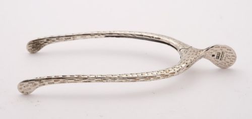 Unusual Pair Edwardian Silver Sugar Tongs - Birmingham 1904