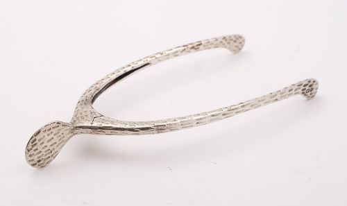 Unusual Pair Edwardian Silver Sugar Tongs - Birmingham 1904