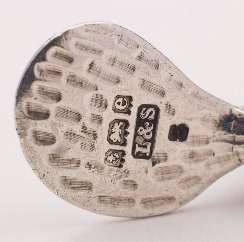 Unusual Pair Edwardian Silver Sugar Tongs - Birmingham 1904