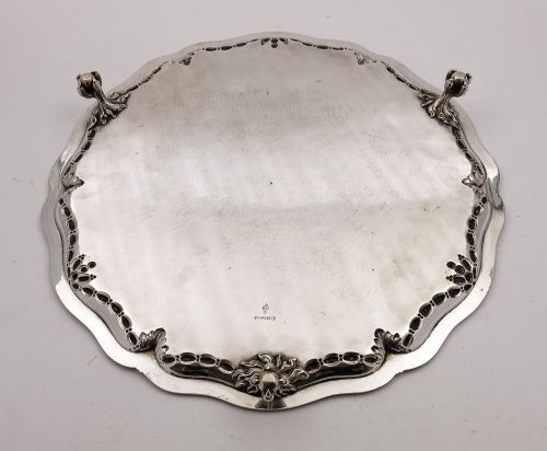 Very Large Victorian Silver Plated Elkington Salver/Tray - 1861
