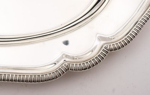 Pair Silver plated Serving Trays Asprey's - London - circa 1920