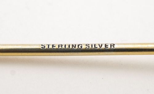 Lovely set of 6 sterling silver Art Deco cocktail sticks - circa 1930