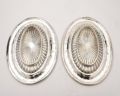 Lovely Pair of Large Victorian Serving Dishes - circa 1880