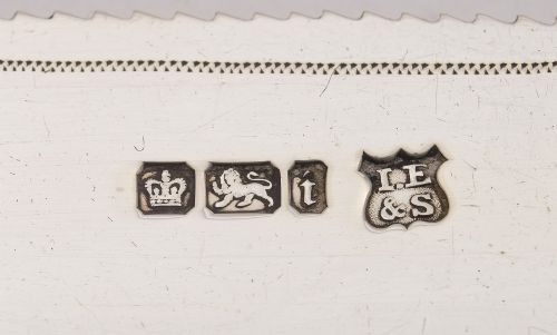 Nice Edwardian Silver bladed cake knife - Sheffield 1901