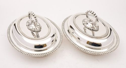 Lovely Pair of Victorian Entrée Dishes - circa 1890