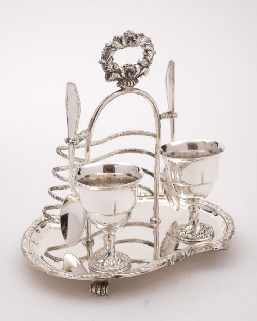 Gorgeous Edwardian Breakfast Cruet Set - Circa 1905