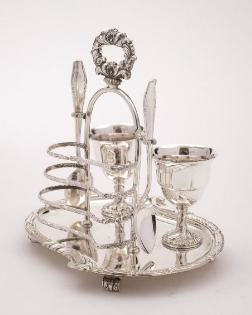 Gorgeous Edwardian Breakfast Cruet Set - Circa 1905