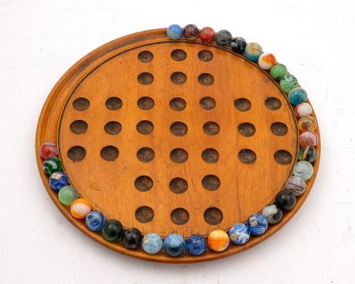 Nice Victorian Solitaire Board - circa 1890