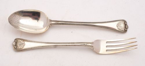 Lovely Victorian Silver Christening Set - London 1898