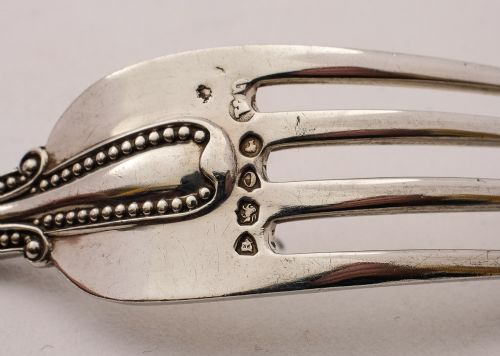 Lovely Victorian Silver Christening Set - London 1898