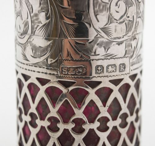 Lovely Edwardian Silver Scent Bottle - Birmingham 1909