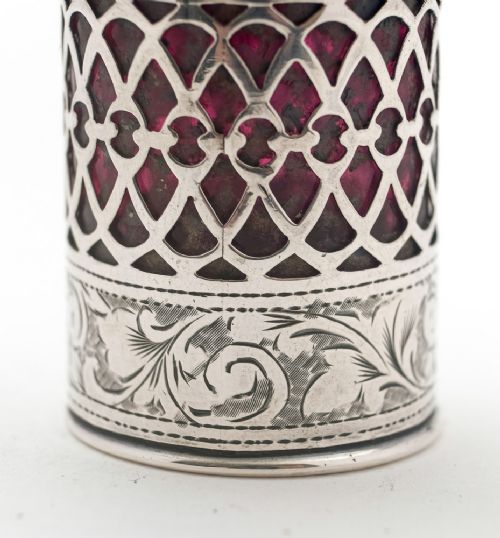 Lovely Edwardian Silver Scent Bottle - Birmingham 1909