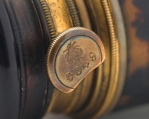 Lovely Pair Faux Tortoiseshell & Brass Binoculars - circa 1920