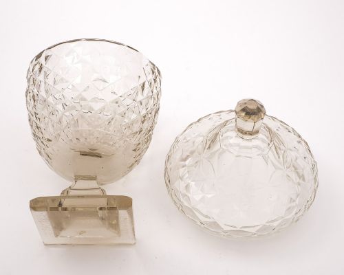 Nice Georgian Irish Cut Glass Jar - circa 1810