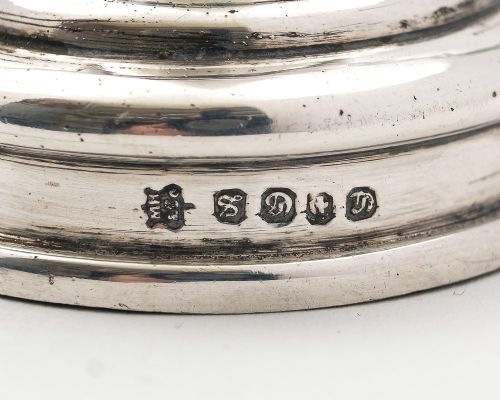 Nice English Victorian silver plated wine funnel - circa 1880