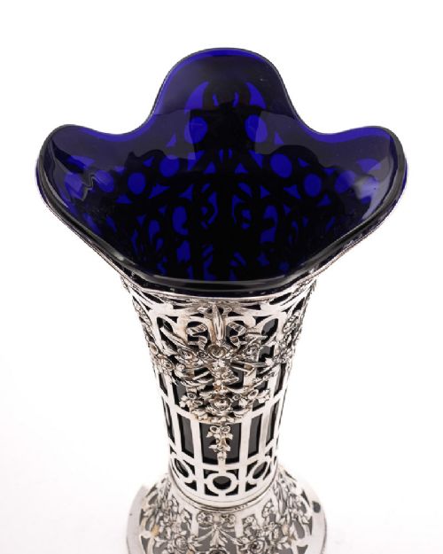 Lovely Large Silver Vase - circa 1900