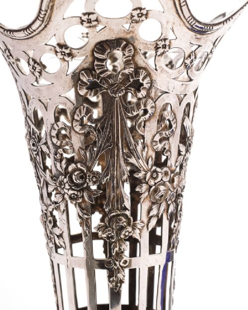 Lovely Large Silver Vase - circa 1900