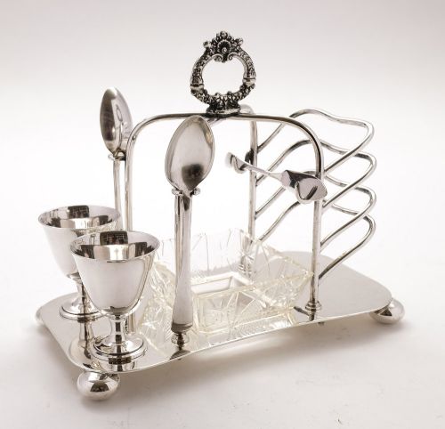 Gorgeous Edwardian Silver Plated Breakfast Cruet - Circa 1905