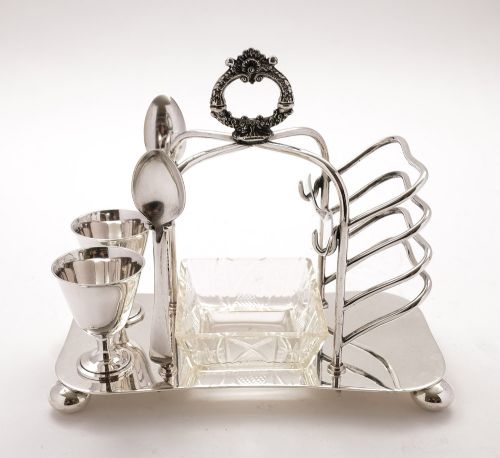 Gorgeous Edwardian Silver Plated Breakfast Cruet - Circa 1905
