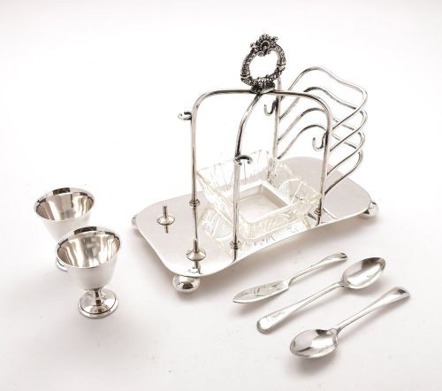 Gorgeous Edwardian Silver Plated Breakfast Cruet - Circa 1905