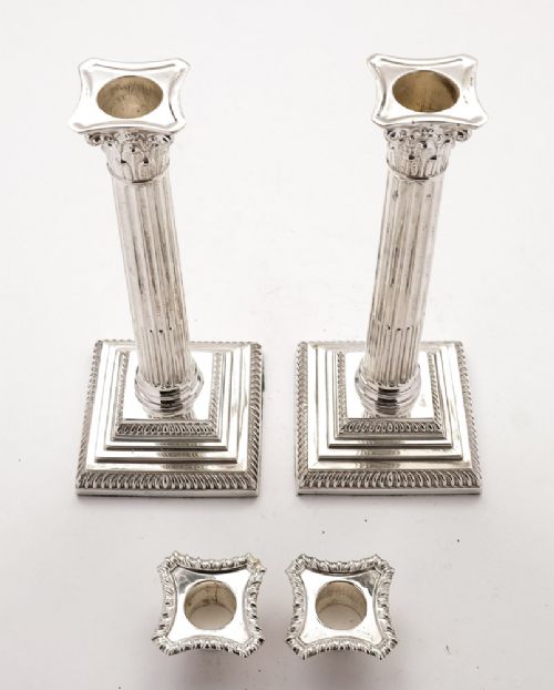 A Pair of Elegant Victorian Candlesticks - circa 1880