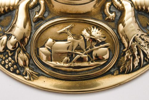 Nice Victorian brass candlestick shaped postal scales -circa 1860